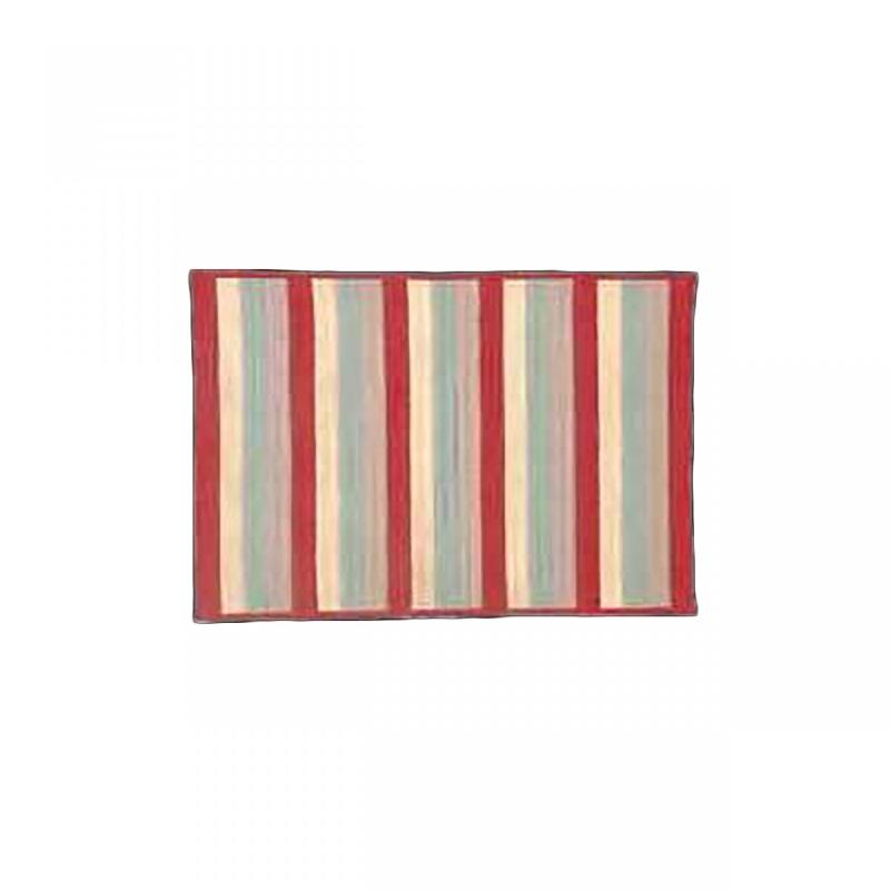 Area Rugs | Accent Area Rug Red Stripe Poly/Acrylic 3′ x 5′ Area Rugs Area Rugs