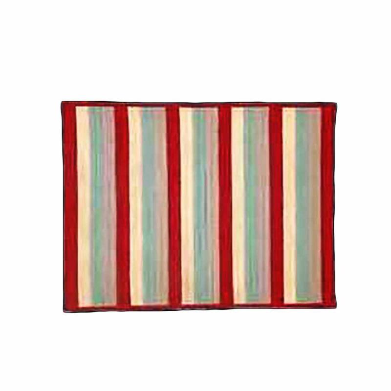 Area Rugs | Rectangular Area Rug 3′ x 2′ Red Rayon Area Rugs Area Rugs