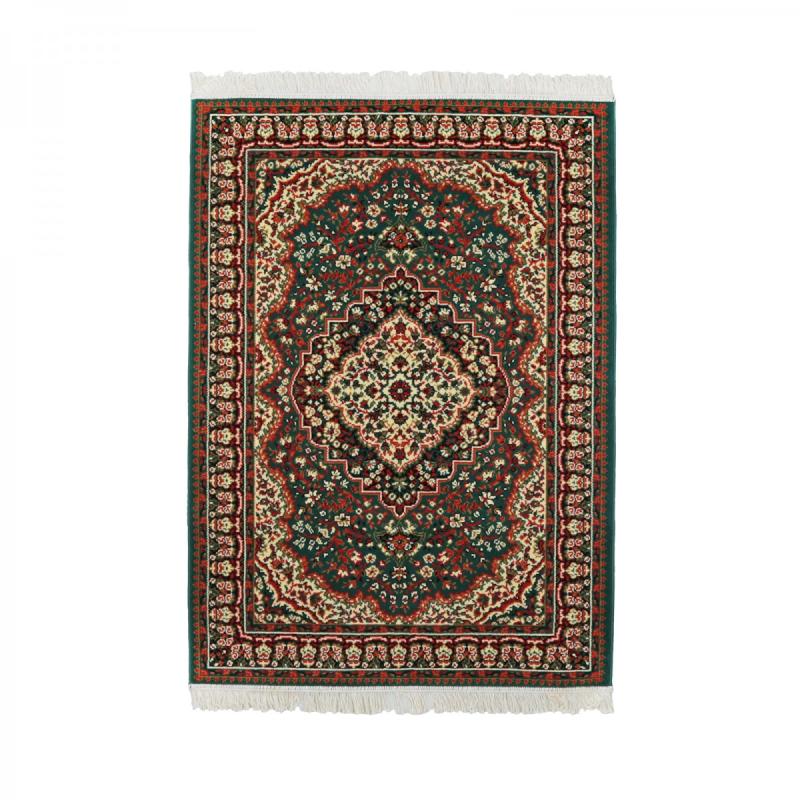 Area Rugs | Rectangular Area Rug 5′ 7″ x  3′ 11″ Green Polypropylene Area Rugs Area Rugs