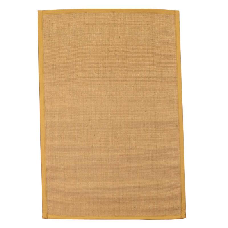 Area Rugs | Rectangular Area Rug 6′ x 4′ Yellow Jute Area Rugs Area Rugs