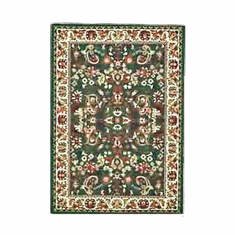 Area Rugs | Rectangular Area Rug 7 Feet  6 Inches x  5 Feet 3 Inches M Size Green Polypropylene Indoor Rug Area Rugs Area Rugs