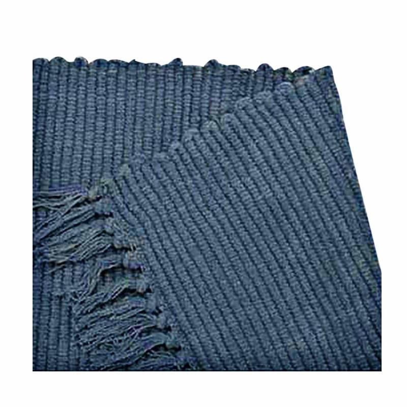 Area Rugs | Rectangular Area Rug 8′ x 2′ 6″ Blue Cotton Area Rugs Area Rugs