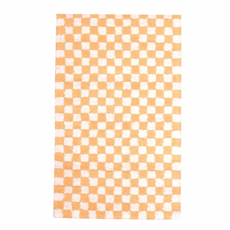 Area Rugs | Rectangular Area Rug 8′ x 2′ 6″ Yellow Cotton Area Rugs Area Rugs