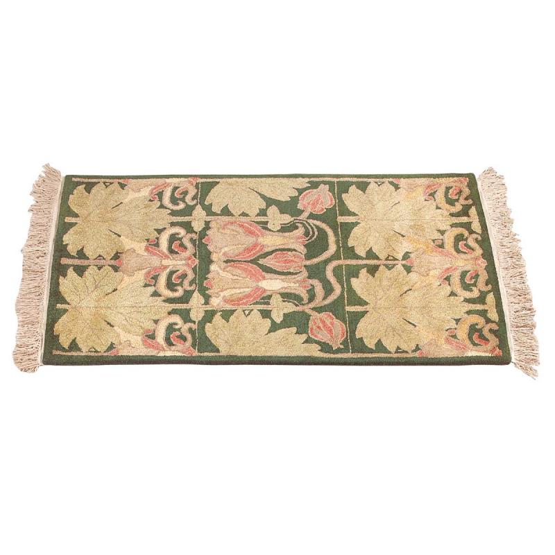 Area Rugs | Rectangular Area Rug 9′ x 2′ 6″ Green Wool Area Rugs Area Rugs