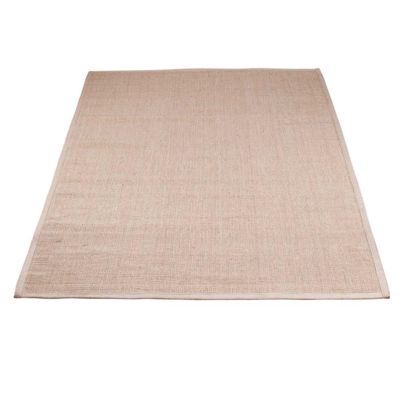 Area Rugs | Rectangular Area Rug 9′ x 6′ Beige Jute Area Rugs Area Rugs