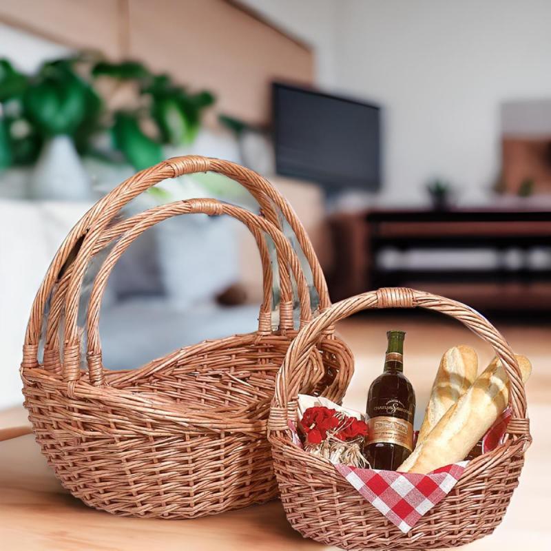 Baskets, Trays and Chests | Storage Basket Natural Decorative Basket Set of 3 Baskets, Trays & Chests