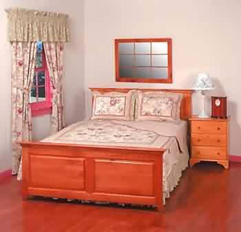 Beds | Shaker Heirloom Pine Footboard Full/Queen Heirloom Pine Finish Beds Beds