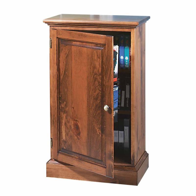 CD & Media Holders | Traditional Video Storage Cabinet Unfinished Pine Wood CD & Media Holders CD & Media Holders