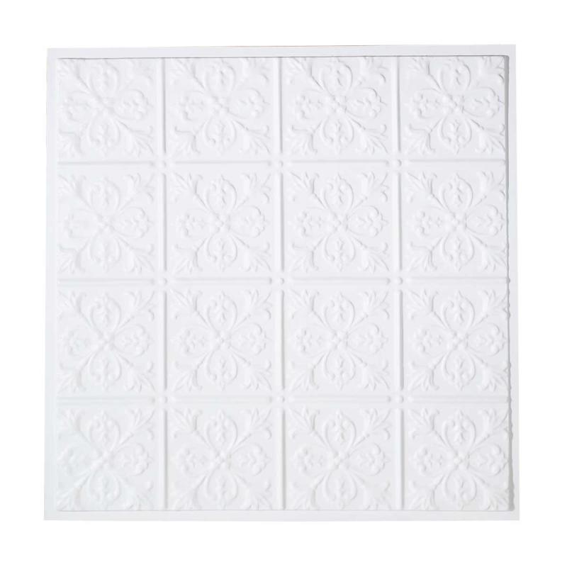 Ceiling Tiles | Ceiling Tiles White Polymer 23 3/4″ sq Ceiling Tiles Ceiling Tiles