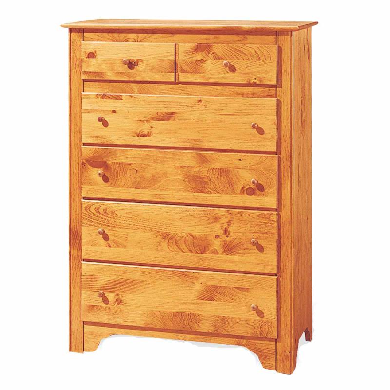 Chests and Dressers | Shaker Honey Pine Shaker Five Drawer Dresser Chests & Dressers Chests & Dressers