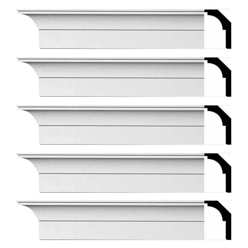 Cornice | Cornice White Urethane  94″ L  Waldorf Simple Ceiling Molding & Trim Cornice