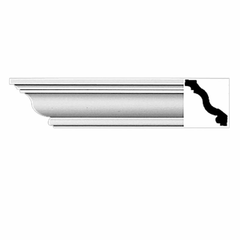 Cornice | Cornice White Urethane  96″ L  Radford Simple Ceiling Molding & Trim Cornice