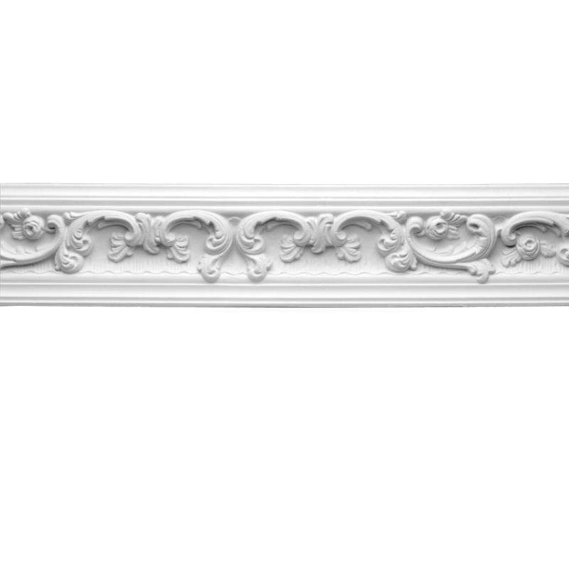 Cornice | Cornice White Urethane Finish 4 7/8″ H Gilson Ornate Design Ceiling Molding & Trim Cornice