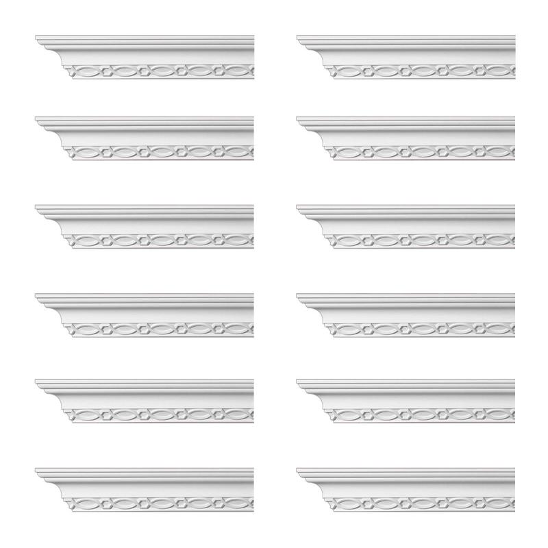 Cornice | Ornate Cornice White Urethane Great Barrington  12 Pieces Totaling 1140″ Length Ceiling Molding & Trim Cornice