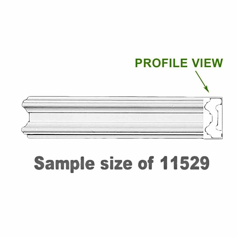 Cornice Samples | Cornice White Urethane 24″ Sample of 11529 Ceiling Molding & Trim Cornice Samples