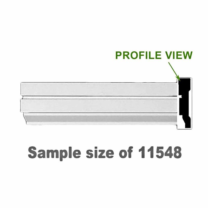 Cornice Samples | Cornice White Urethane Cherbourg Sample size of 11548 Ceiling Molding & Trim Cornice Samples