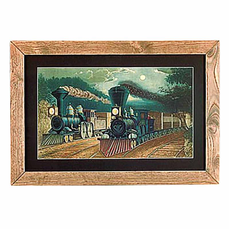 Framed Prints | Framed Print Train Wood Frame 15″ x 21.75″ Framed Prints Framed Prints