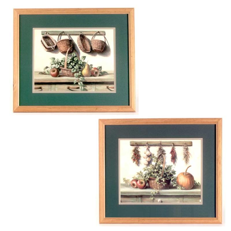 Framed Prints | Wall Art Blue/Green Print Framed Set of 2 Framed Prints