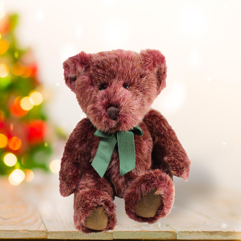 Holiday Decor | Teddy Bear Brown Faux Fur Bear 12″H Holiday Decor Holiday Decor