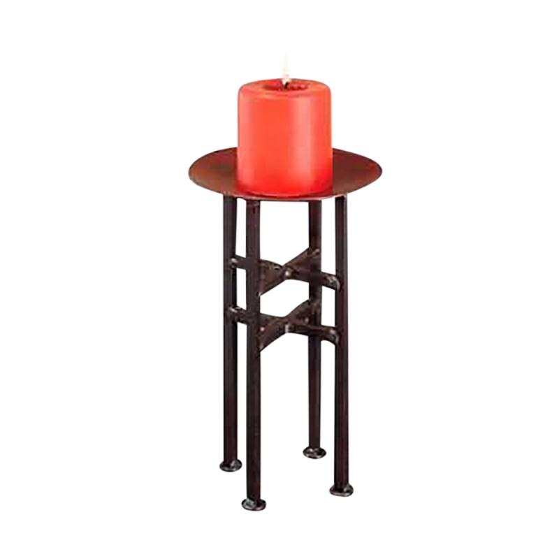 Interior Accents | Candle Holder Freestanding Black Iron 13.5″H Living Room Accents Interior Accents