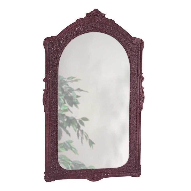 Mirrors | Bathroom Vanity Mirror WallMount Cherry Urethane Finish Mirror Living Room Accents Mirrors