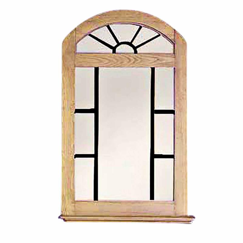 Mirrors | Bathroom Vanity Mirror Windowpane Arch Honey Pine Door Living Room Accents Mirrors