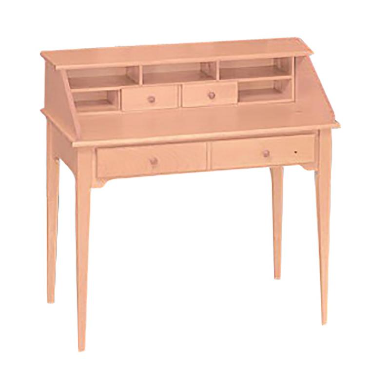 Office Furniture | Classic Unfinished Solid Pine Classic Secretary Desk Natural Pine 40 i Home & Office Furniture Office Furniture