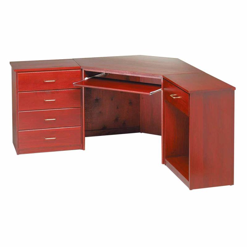 Office Furniture | Corner Desk Cherry Finish Poplar 30 in. H Corner Desk Unit Cherry Stai Home & Office Furniture Office Furniture