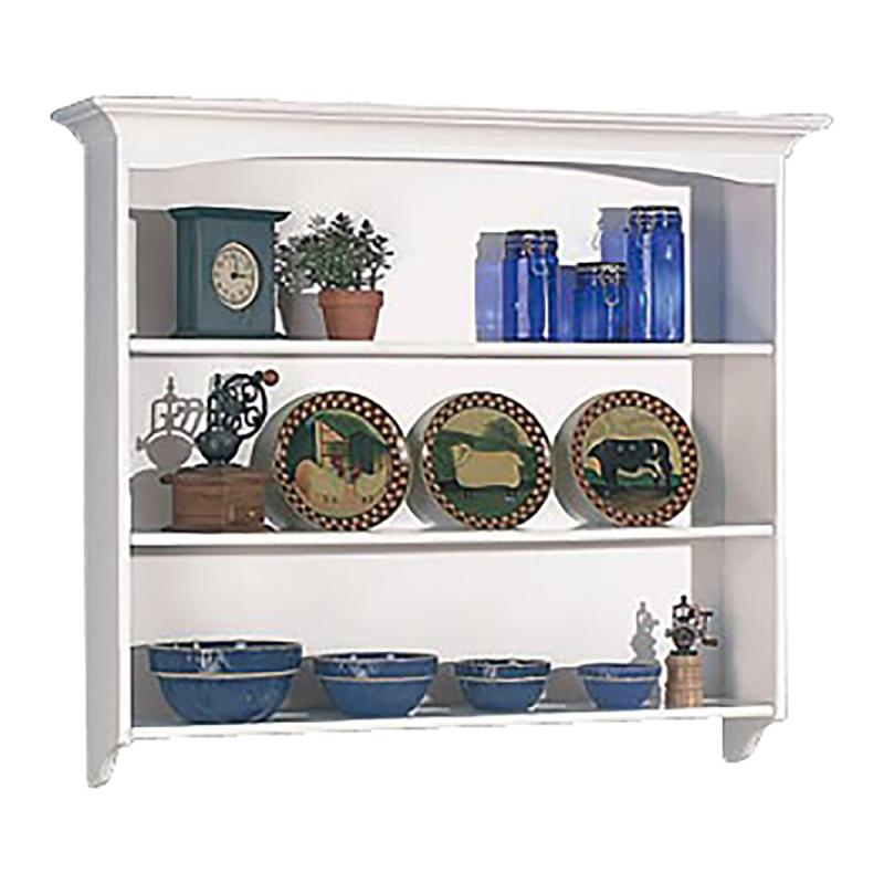 Shelves | Shaker White Tulipwood Shaker Wall Hutch Tulipwood White 3 shelves Storage Furniture Shelves