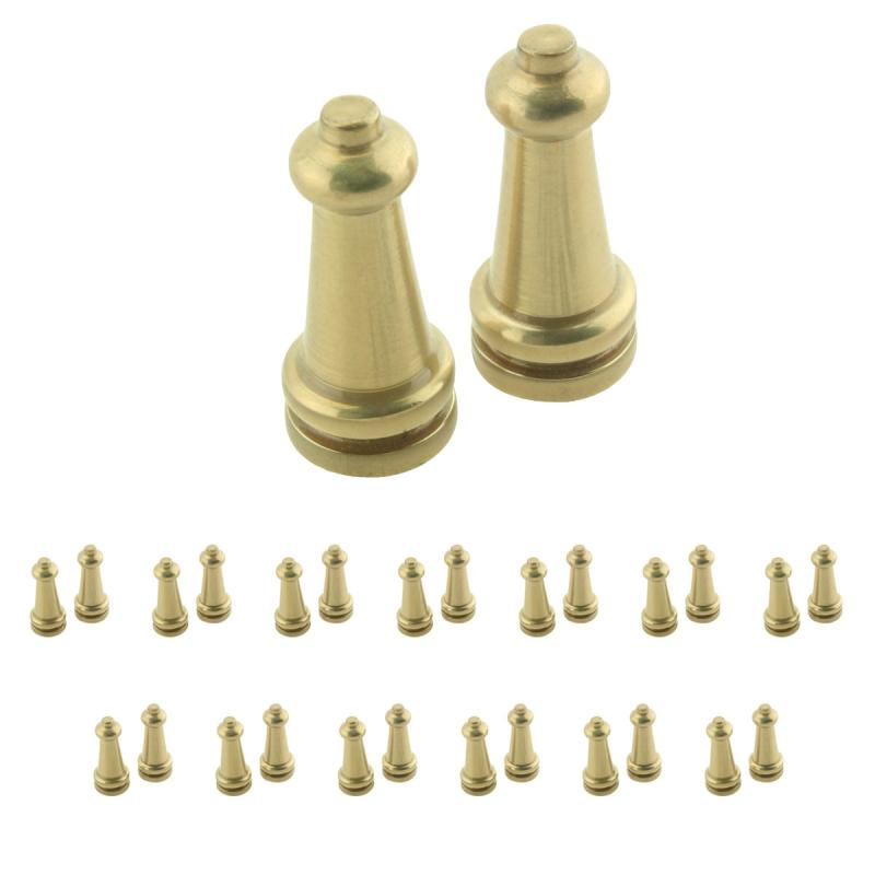 Stair Rods Finials and Brackets | 13 Pairs Stair Carpet Rod Tower Finial Brass Decorative Tip Rugs & Stair Accessories Stair Rods Finials & Brackets