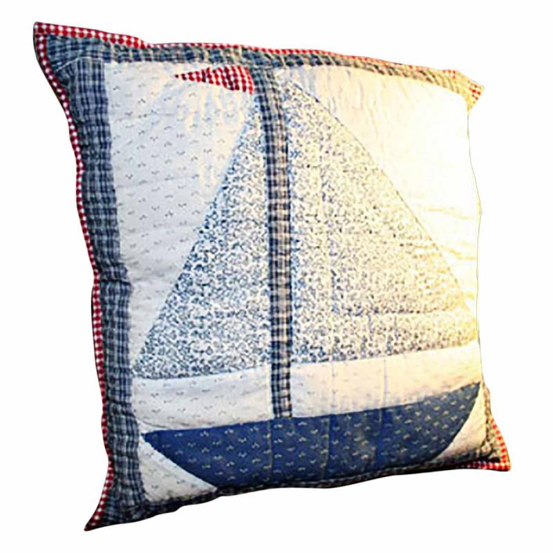 Throws and Pillows | Cotton Square Pillow Lighthouse Blue 16″ Living Room Accents Throws & Pillows