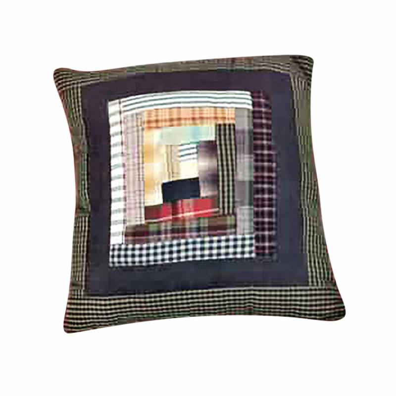 Throws and Pillows | Pillows Quilt Log Cabin Design Pillow Living Room Accents Throws & Pillows