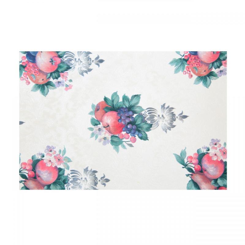 Wallpaper | Ornate Vinyl Wallpaper Chelsea Fruit Design Double Roll 56 Square Feet Wall Accents Wallpaper