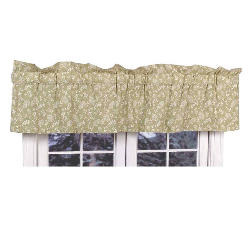 Window Curtains And Valances | Living Room Curtain Valances Green Cotton Valance Chantelle 18″H x 80″W Window Treatments Window Curtains And Valances