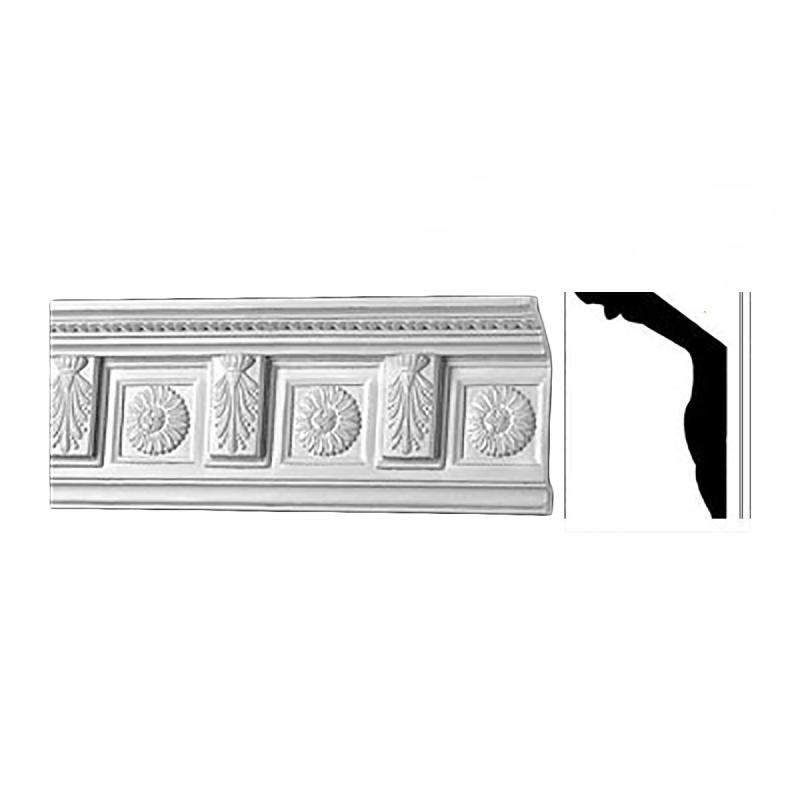 Cornice Samples | Cornice White Urethane Finish Sharp Design18″ Long Ceiling Molding & Trim Cornice Samples