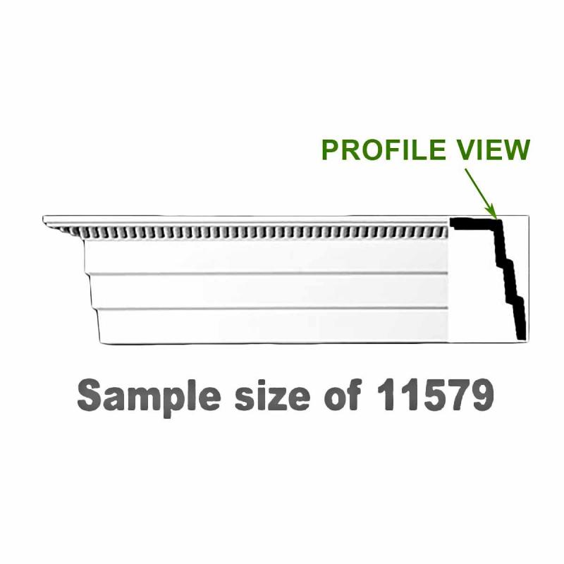 Cornice Samples | Cornice White Urethane Sample of 11579 23.5″ Long Ceiling Molding & Trim Cornice Samples