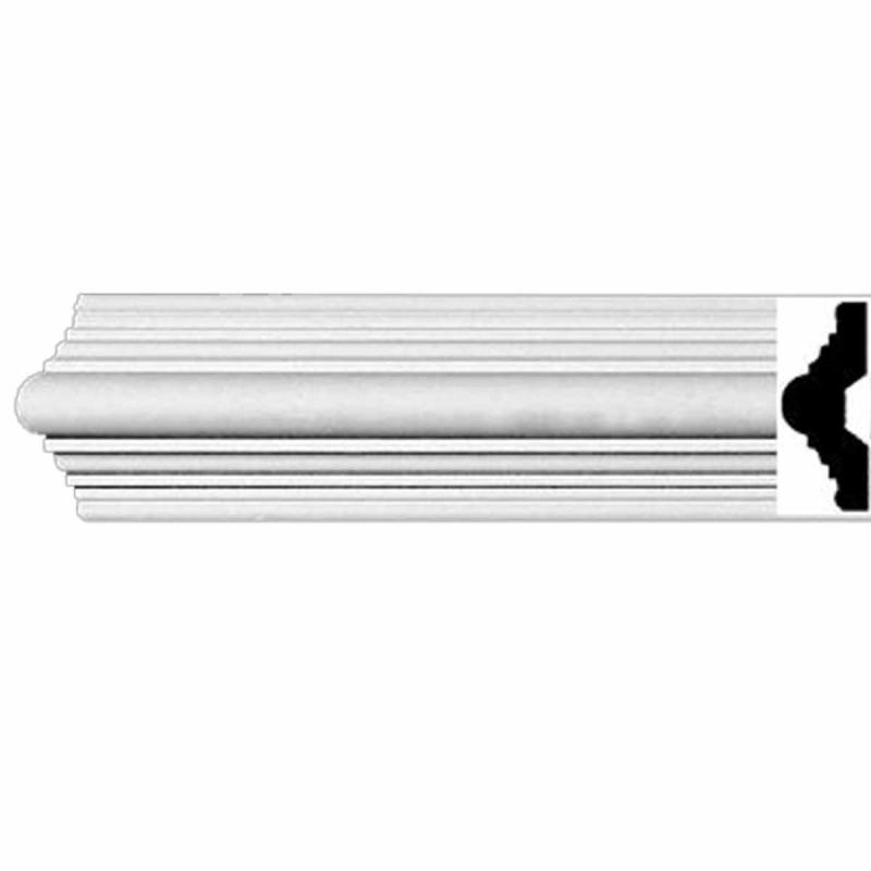 Cornice | Crown Molding White Urethane  94″ L  Alden Simple Ceiling Molding & Trim Cornice