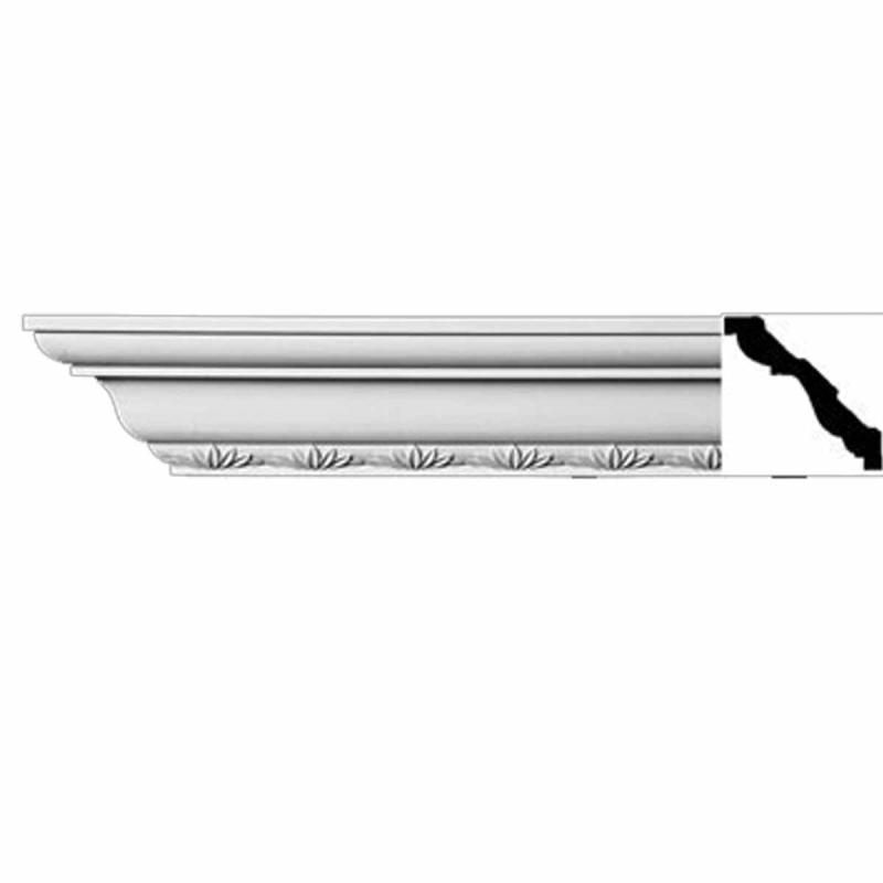 Cornice | Ornate Cornice White Urethane  94″ L Checalier Ceiling Molding & Trim Cornice