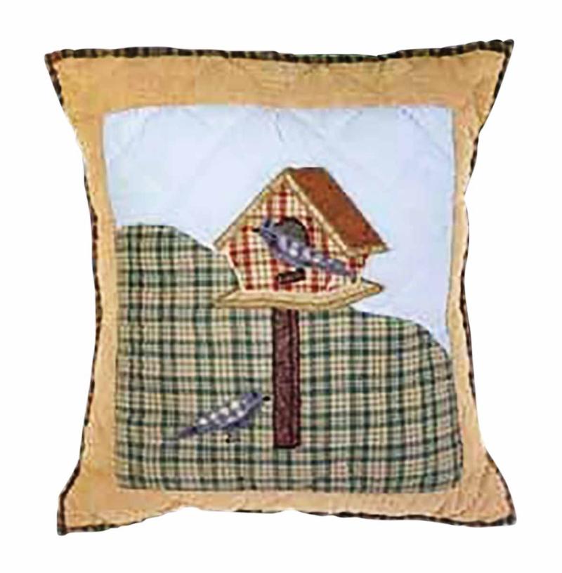 Throws and Pillows | Pillows Birdhouse Sumer Cotton Pillow 18″ x 16″ Living Room Accents Throws & Pillows